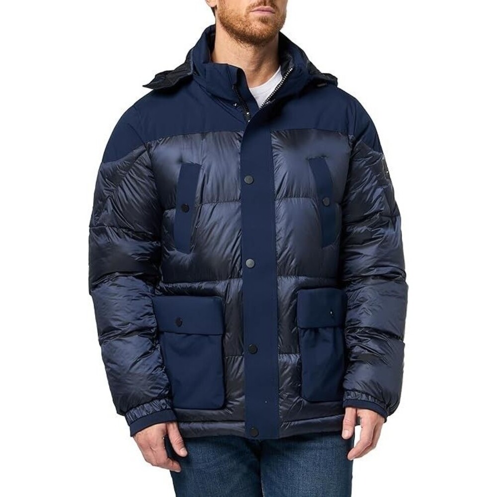 KARL LAGERFELD Men's Outerwear Down Hooded Puffer